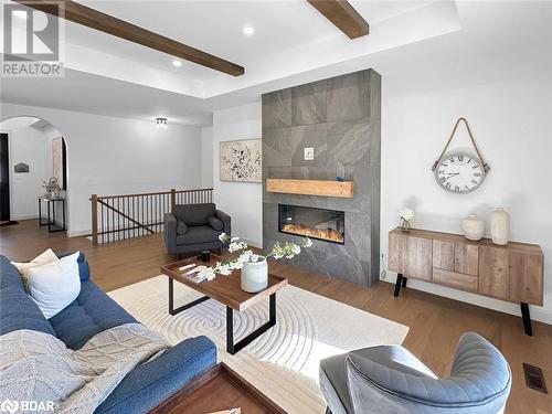 37 Deerview Drive, Quinte West, ON - Indoor Photo Showing Living Room With Fireplace