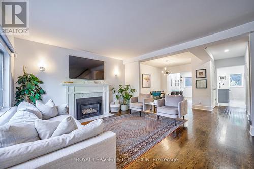 259 St Germain Avenue, Toronto, ON - Indoor Photo Showing Living Room With Fireplace