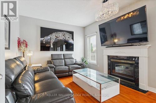 2232 Creekview Drive, Burlington, ON - Indoor Photo Showing Living Room With Fireplace