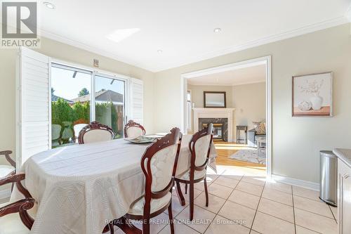 146 Colombo Crescent, Vaughan, ON - Indoor Photo Showing Dining Room With Fireplace