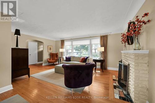 349 Shoreview Road, Burlington, ON - Indoor Photo Showing Living Room With Fireplace