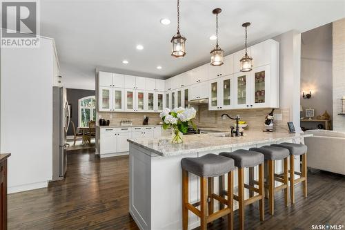 Private Oasis Acreage, Dundurn Rm No. 314, SK - Indoor Photo Showing Kitchen With Upgraded Kitchen