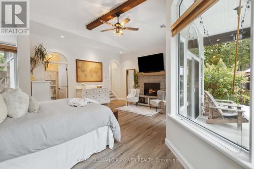 419 Darlene Crescent, London, ON - Indoor Photo Showing Bedroom With Fireplace