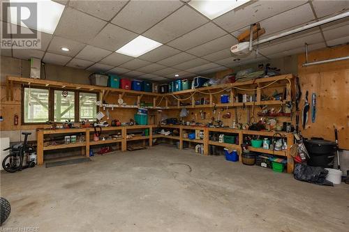 668 Lavigne Road, Corbeil, ON - Indoor Photo Showing Garage