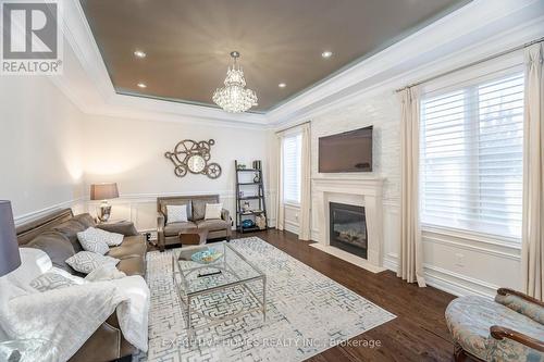 239 Timber Creek Boulevard, Vaughan, ON - Indoor Photo Showing Living Room With Fireplace