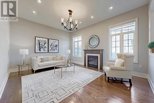 459 Threshing Mill Boulevard, Oakville, ON - Indoor Photo Showing Living Room With Fireplace