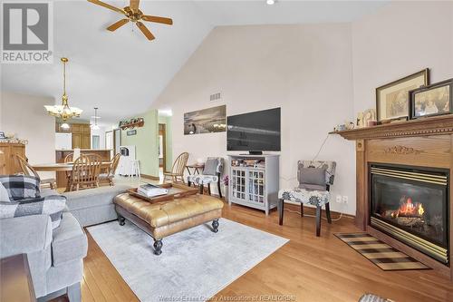 383 Lenore, Belle River, ON - Indoor Photo Showing Living Room With Fireplace