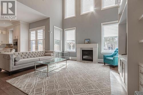 430 Stanfield Drive, Oakville, ON - Indoor Photo Showing Living Room With Fireplace