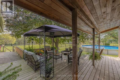 5235 4 Line, St. Marys (21 - St. Marys), ON - Outdoor With Above Ground Pool With Deck Patio Veranda With Exterior