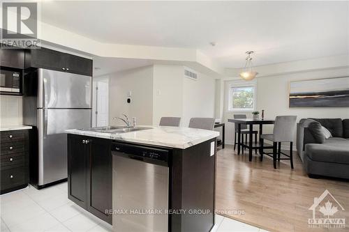 1 - 105 Bluestone, Ottawa, ON - Indoor Photo Showing Kitchen With Stainless Steel Kitchen With Double Sink