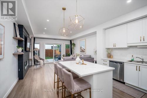 57 Gibson Avenue, Hamilton, ON - Indoor Photo Showing Kitchen With Upgraded Kitchen