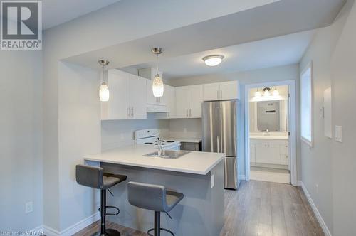 519 Dundas Street Unit# 3, Woodstock, ON - Indoor Photo Showing Kitchen With Double Sink