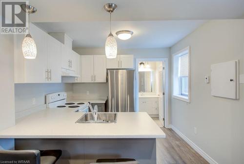 519 Dundas Street Unit# 3, Woodstock, ON - Indoor Photo Showing Kitchen With Double Sink