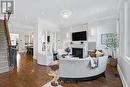 35 Thelma Avenue, Toronto, ON  - Indoor Photo Showing Living Room With Fireplace 