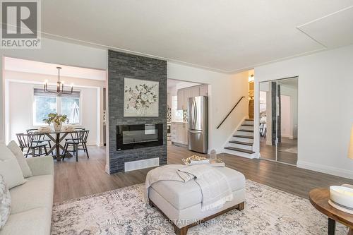 278 Grand View Avenue, London, ON - Indoor Photo Showing Living Room With Fireplace