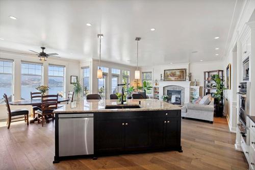 376 Quilchena Drive, Kelowna, BC - Indoor Photo Showing Other Room With Fireplace