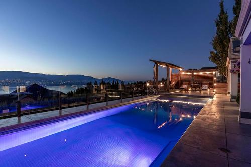 376 Quilchena Drive, Kelowna, BC - Outdoor With In Ground Pool With View