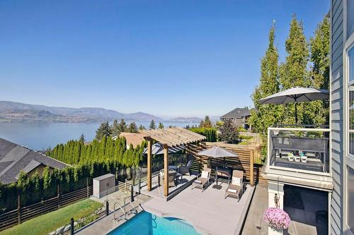 376 Quilchena Drive, Kelowna, BC - Outdoor With Body Of Water With In Ground Pool With View