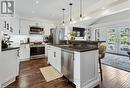 201 Jones Road, Hamilton (Fruitland), ON  - Indoor Photo Showing Kitchen With Double Sink With Upgraded Kitchen 