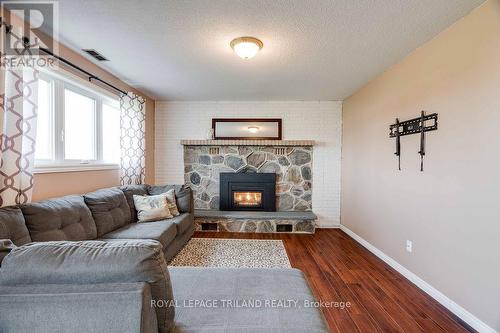 Family room - Natural Gas Fireplace - 285 Appin Road, Southwest Middlesex (Glencoe), ON - Indoor Photo Showing Living Room With Fireplace