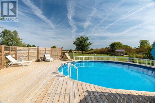 Above grade pool - 285 Appin Road, Southwest Middlesex (Glencoe), ON - Outdoor With Above Ground Pool With Deck Patio Veranda