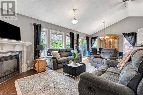 10 Graydon Drive, Mount Elgin, ON - Indoor Photo Showing Living Room With Fireplace