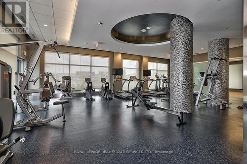 1910 - 55 Speers Road, Oakville, ON - Indoor Photo Showing Gym Room