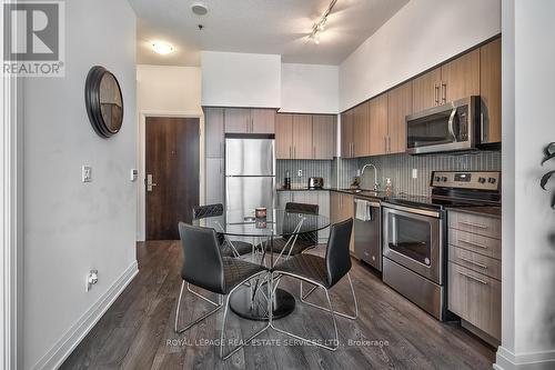 1910 - 55 Speers Road, Oakville, ON - Indoor Photo Showing Kitchen With Stainless Steel Kitchen