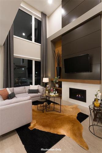 69 Crocus Lane, Winnipeg, MB - Indoor Photo Showing Living Room With Fireplace