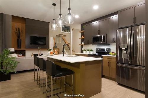 69 Crocus Lane, Winnipeg, MB - Indoor Photo Showing Kitchen With Upgraded Kitchen