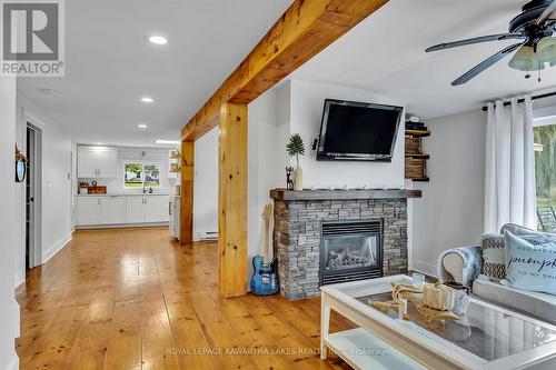 1 Water Street, Kawartha Lakes (Lindsay), ON - Indoor Photo Showing Living Room With Fireplace