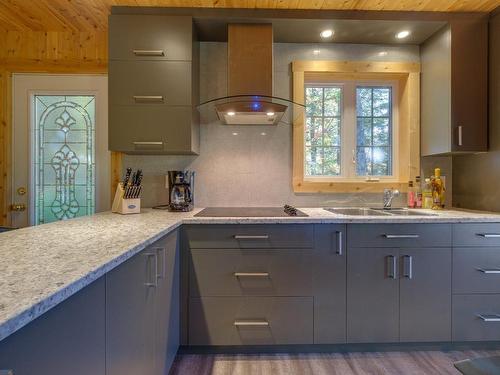 Cuisine - 21 Ch. Du Lac St-Pierre, Saint-Gabriel-Lalemant, QC - Indoor Photo Showing Kitchen With Double Sink