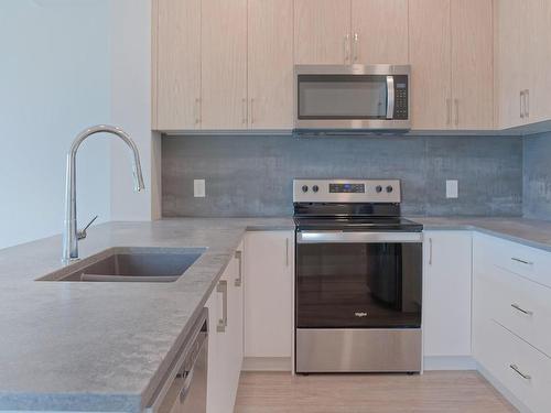 205-6544 Metral Dr, Nanaimo, BC - Indoor Photo Showing Kitchen With Double Sink With Upgraded Kitchen