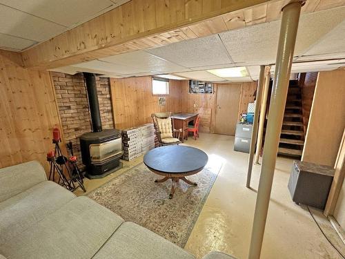 124 Seventh Street, Nipigon, ON - Indoor Photo Showing Basement With Fireplace