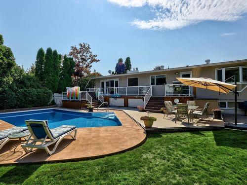 2370 Greenfield Ave, Kamloops, BC - Outdoor With In Ground Pool With Deck Patio Veranda With Backyard