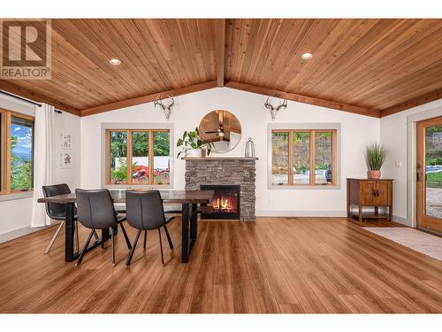 211 Enderby Grindrod Road, Enderby, BC - Indoor Photo Showing Other Room With Fireplace