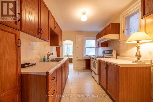 55 Roe Avenue, Toronto, ON - Indoor Photo Showing Kitchen With Double Sink