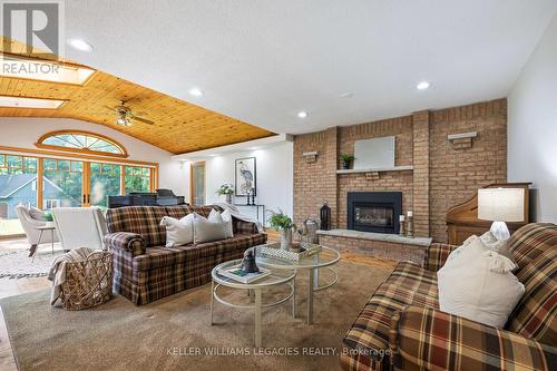 12282 Eighth Line, Halton Hills, ON - Indoor Photo Showing Living Room With Fireplace