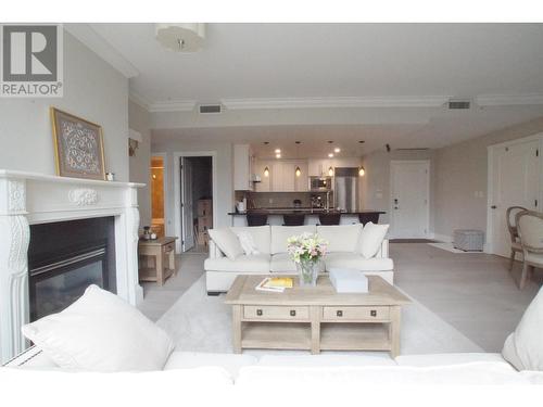 503 1280 Richards Street, Vancouver, BC - Indoor Photo Showing Living Room With Fireplace