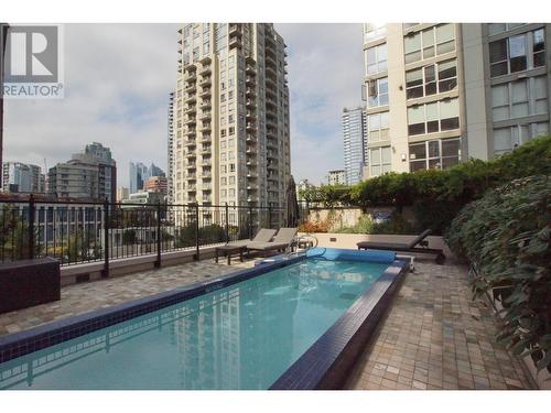 503 1280 Richards Street, Vancouver, BC - Outdoor With In Ground Pool With Facade