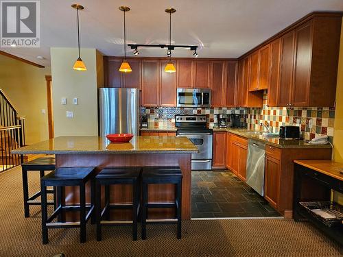 41 Rivermount  Place Unit# 103, Fernie, BC - Indoor Photo Showing Kitchen With Double Sink