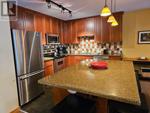 41 Rivermount  Place Unit# 103, Fernie, BC - Indoor Photo Showing Kitchen With Double Sink