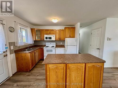 3 Caroline Street, Kawartha Lakes, ON - Indoor Photo Showing Kitchen With Double Sink