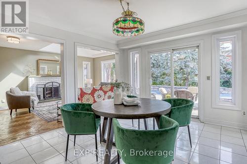 63 Kilbride Drive, Whitby, ON - Indoor Photo Showing Dining Room With Fireplace