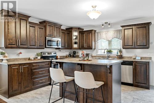 1 Green Hill Drive, Witless Bay, NL - Indoor Photo Showing Kitchen With Stainless Steel Kitchen With Double Sink