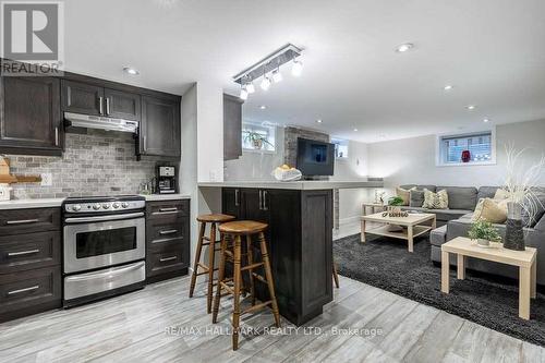 Lower - 40 Hiley Avenue, Ajax, ON - Indoor Photo Showing Kitchen With Upgraded Kitchen