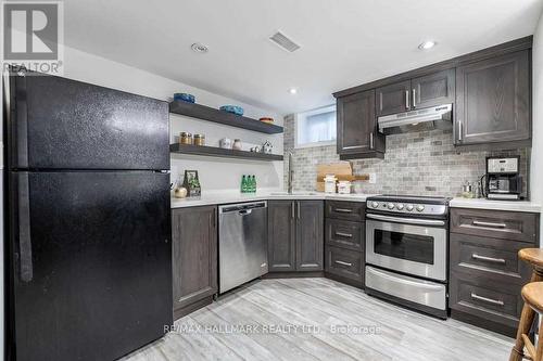 Lower - 40 Hiley Avenue, Ajax, ON - Indoor Photo Showing Kitchen With Upgraded Kitchen