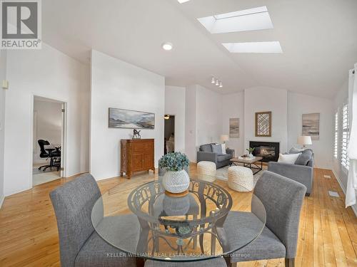 1073 Fern Road, Innisfil, ON - Indoor Photo Showing Dining Room With Fireplace