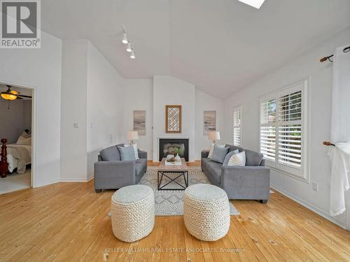 1073 Fern Road, Innisfil, ON - Indoor Photo Showing Living Room With Fireplace