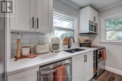 105 Emery Street E, London, ON - Indoor Photo Showing Kitchen With Double Sink